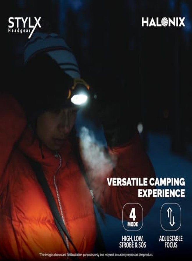 Halonix Stylex 3W Headgear Led Rechargeable Head Torch | Head Lamp |Flash Light | Headlamp| Waterproof Adjustable Head Lamp for Cycling, Camping, Hiking | - Image 4